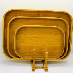 Wooden Trays Round and Rectangle Shape