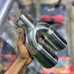 Muffler covers bomba mbili exhaust