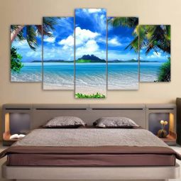 Modern Wall Canvas Painting Pictures 5 Panels